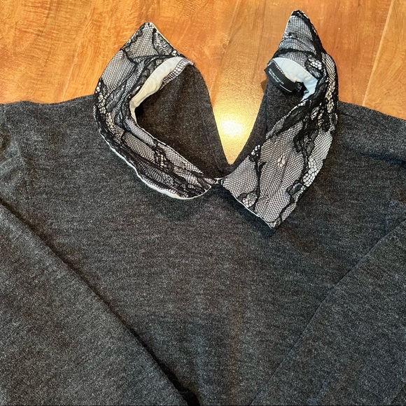 GREY COLLAR ZARA TOP - Picture 2 of 3